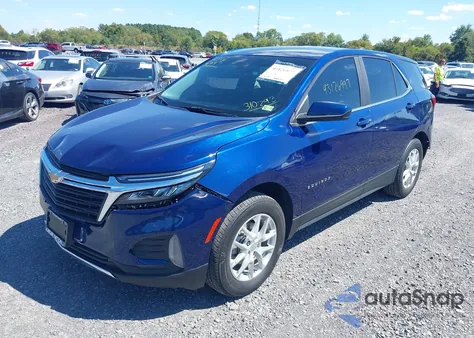 2022 Chevrolet Equinox Awd Lt из США, поврежденный, VIN 3GNAXUEV4NL310293